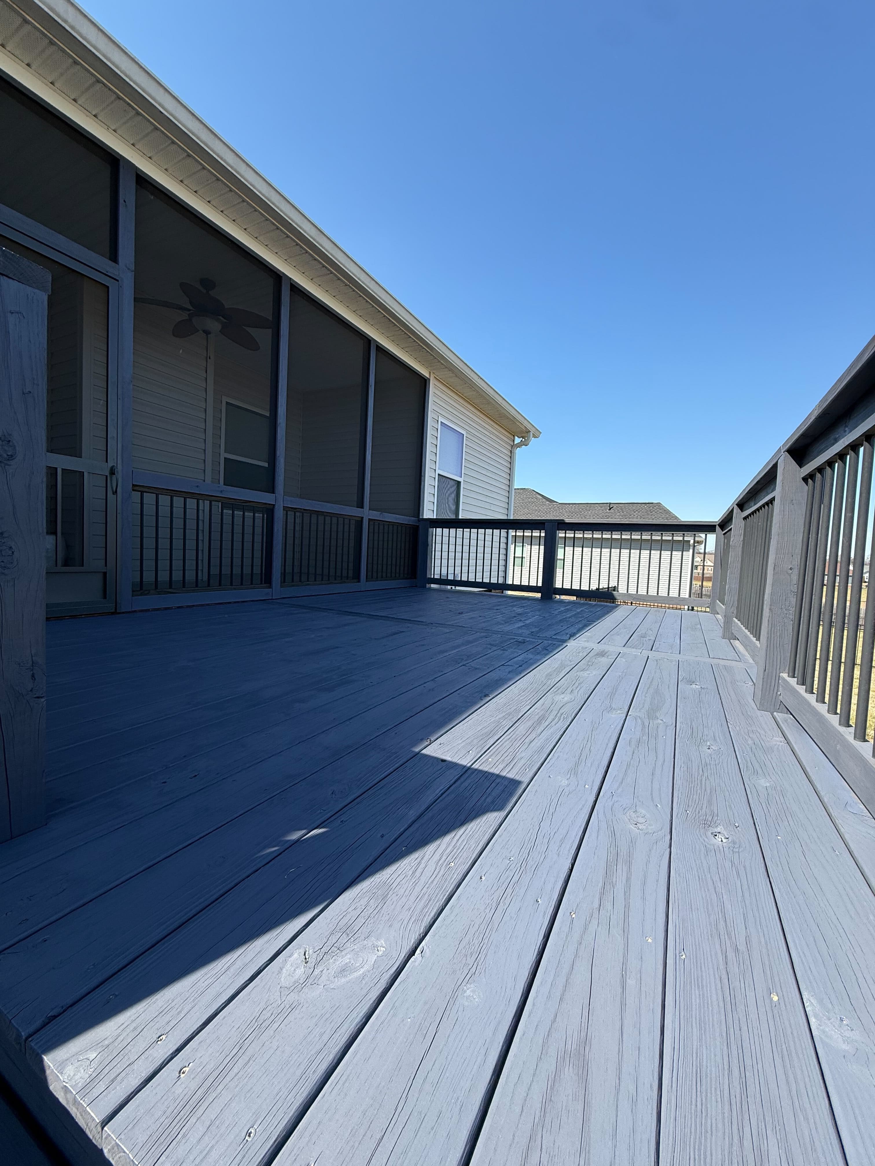 After — Deck Staining